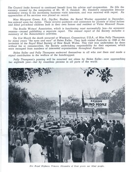 Update on activities during January 1959 and the publication of this report