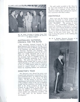 Report of the committee on activities and achievements
