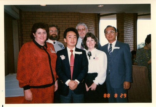 Japanese visitors with AFB staff