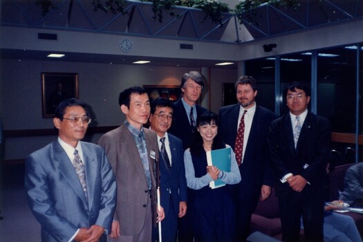 Brian Hardy and Murray Mountain with the Japanese group