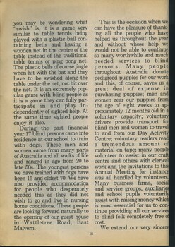 Brief history of the development of the Lady Nell Seeing Eye Dog School and hostels