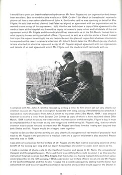 Press release on timeline, communications and actions concerning Peter Filgate and Sheba