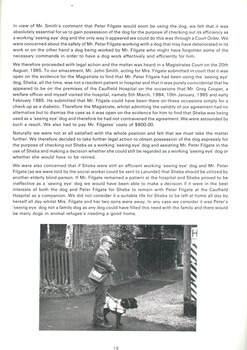 Press release on timeline, communications and actions concerning Peter Filgate and Sheba