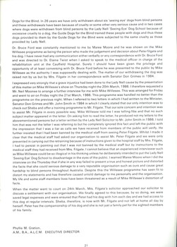 Press release on timeline, communications and actions concerning Peter Filgate and Sheba