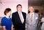 Unknown woman, Rob Knowles and John Cook at clinic
