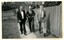 Dan McPhee, Lindsay McMillan and John Cook walking along a path with John Blanche and Diana Jones behind them