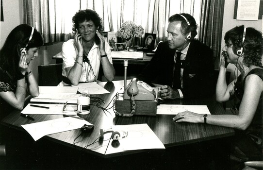 Unknown woman, Margaret and Andrew Peacock and Jennifer Gibbons