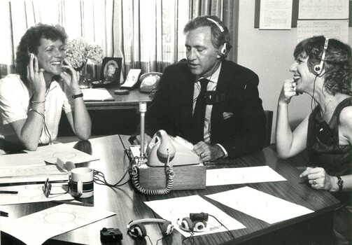 Margaret and Andrew Peacock in Telelink session with Jennifer Gibbons