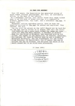 Description pasted on back of image