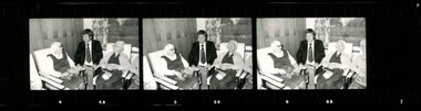 Mal Walden meeting two Elanora residents