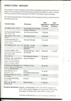 Directors information including appointment tenure