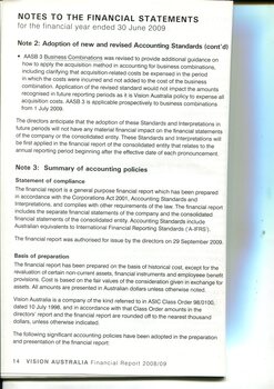 Notes to and forming part of the financial statements