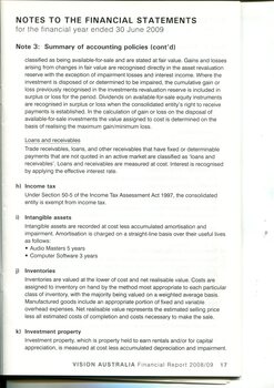 Notes to and forming part of the financial statements