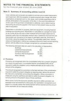 Notes to and forming part of the financial statements