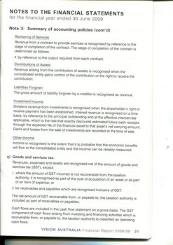 Notes to and forming part of the financial statements
