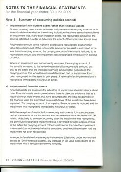 Notes to and forming part of the financial statements