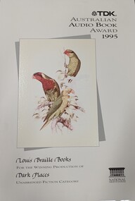 Drawing of two lorrikeets and a Lory on a leafy tree branch