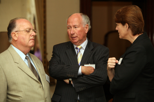 Mike Janes, Malcolm Daubney and Trish Egan