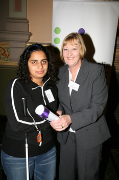 Maysa Abouzeid with Ann Barker MP