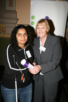 Maysa Abouzeid with Ann Barker MP