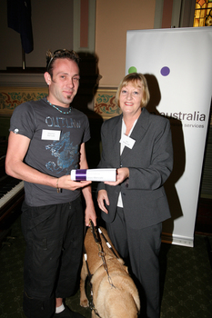 Stephen Merrivale with Ann Barker MP