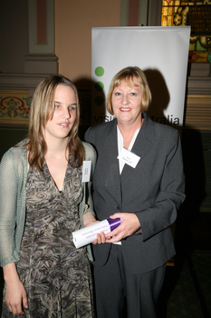 Megan Sykes with Ann Barker MP