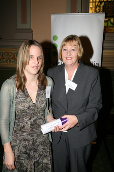 Megan Sykes with Ann Barker MP