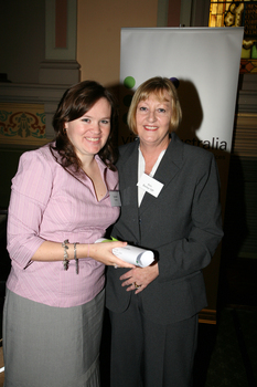 Daniele Turner with Ann Barker MP