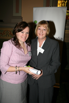 Daniele Turner with Ann Barker MP