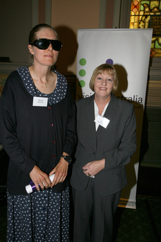 Rachel Walmsly with Ann Barker MP