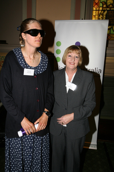 Rachel Walmsly with Ann Barker MP