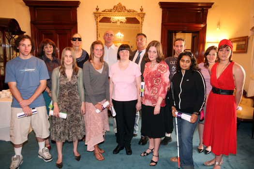Bursary Awards winners with special guests