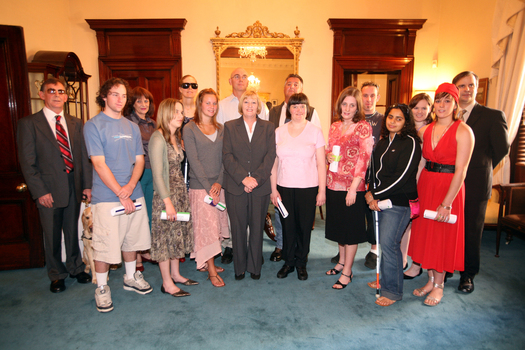Bursary Awards winners with special guests