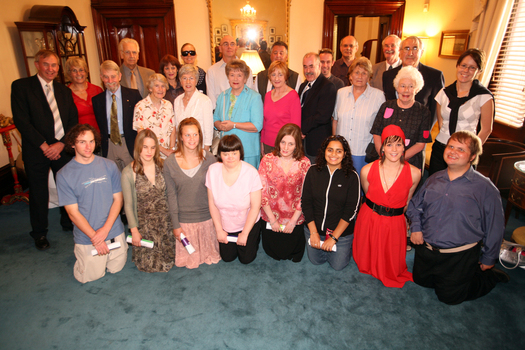 Bursary Awards winners with special guests