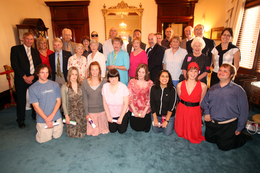 Bursary Awards winners with special guests