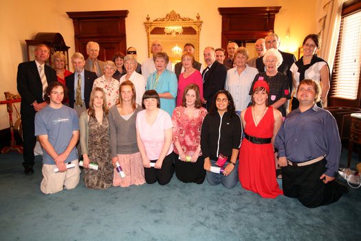 Bursary Awards winners with special guests