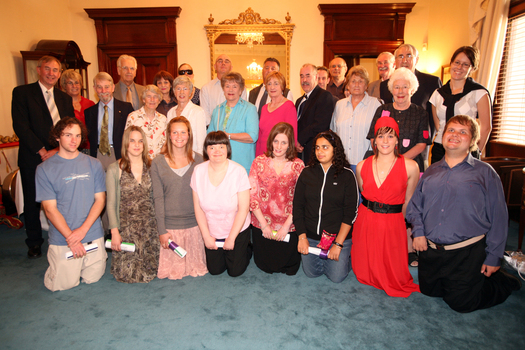 Bursary Awards winners with special guests