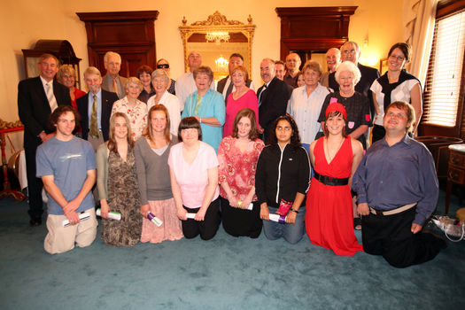 Bursary Awards winners with special guests