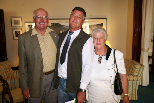 Bursary award winner with his parents