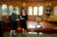 Trish Egan and Vanessa Spark in Ballroom at Govt House