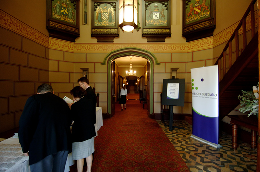 VA display in Outer Hall at NSW Government House