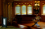 Ballroom with podium and chair on raised dais