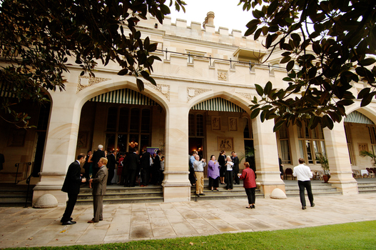 Refreshments on the Arcade at Government House