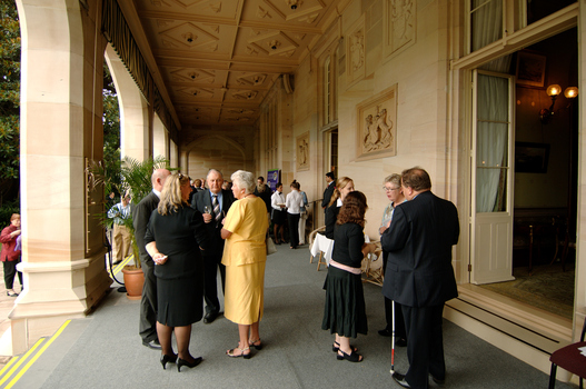 Refreshments on the Arcade at Government House