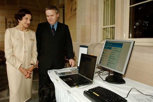 GG Dame Marie Bashir speaks with David Woodbridge