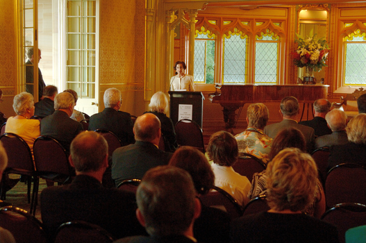 NSW Governor General Dame Marie Bashir addressing the audience