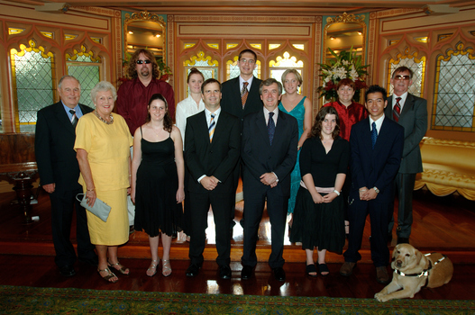 Further Education Bursary award winners and official guests