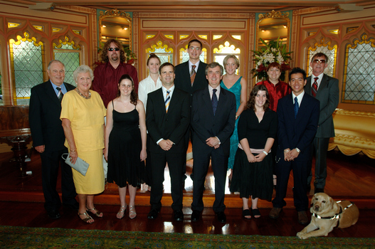 Further Education Bursary award winners and official guests