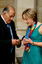 Sir Nicholas Shehadie and Prue Watt with her Paralympic medals