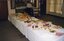 Food provided for the ceremony with Barbara McKane at the servery